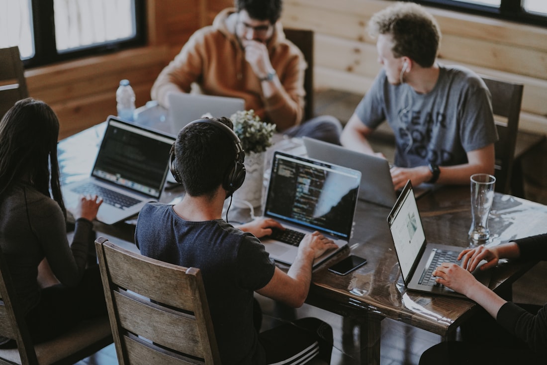 Engineering team building software together